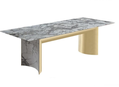 Stylish dining table from artificial marble large dining table, new table dining room furniture